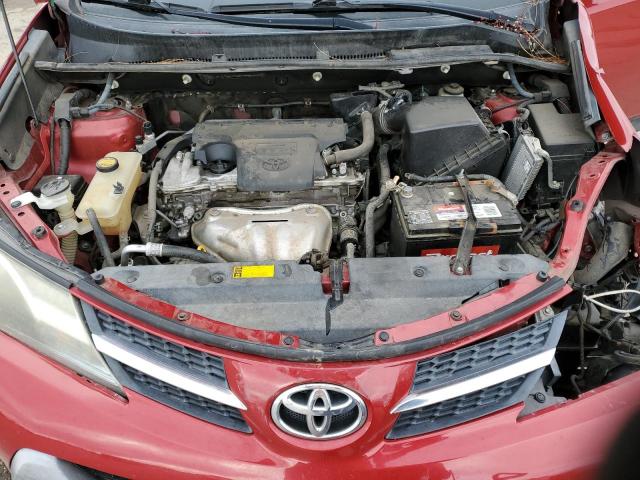 2T3BFREV2DW049718 - 2013 TOYOTA RAV4 LE RED photo 11