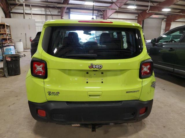 ZACCJBAH7JPH40912 - 2018 JEEP RENEGADE SPORT GREEN photo 6