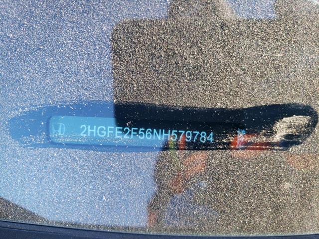 2HGFE2F56NH579784 - 2022 HONDA CIVIC SPORT 石墨色 照片 12