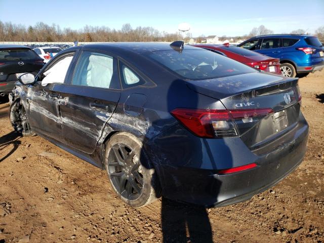 2HGFE2F56NH579784 - 2022 HONDA CIVIC SPORT CHARCOAL photo 2