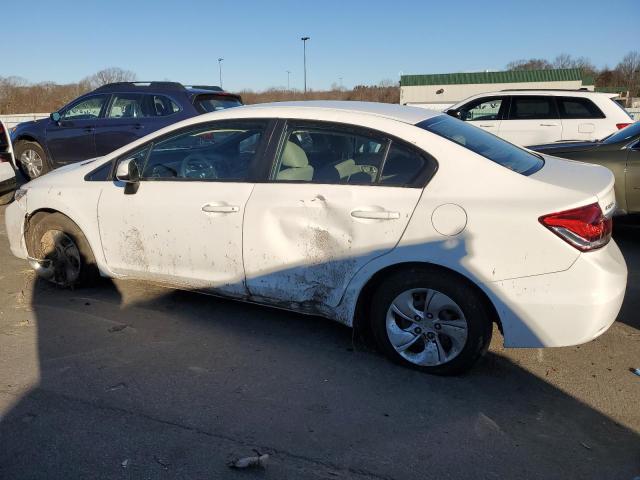 2HGFB2F59DH589507 - 2013 HONDA CIVIC LX WHITE photo 2