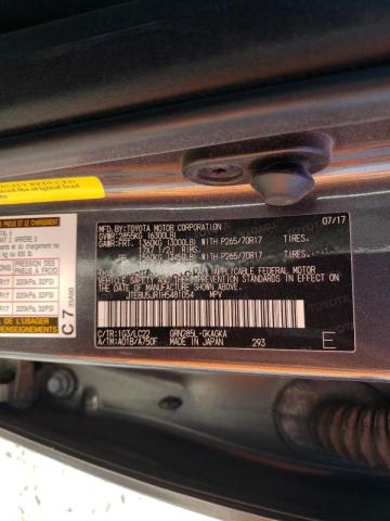 JTEBU5JR1H5481054 - 2017 TOYOTA 4RUNNER SR5/SR5 PREMIUM 灰色 照片 13