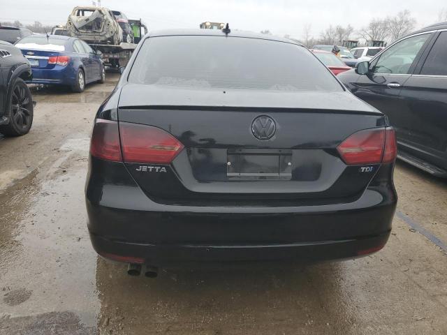 3VWLL7AJXCM365305 - 2012 VOLKSWAGEN JETTA TDI BLACK photo 6