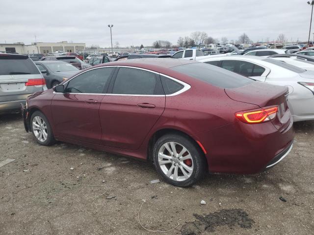 1C3CCCABXFN679765 - 2015 CHRYSLER 200 LIMITED BURGUNDY photo 2