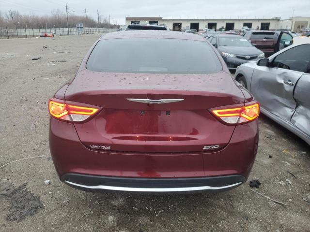 1C3CCCABXFN679765 - 2015 CHRYSLER 200 LIMITED BURGUNDY photo 6