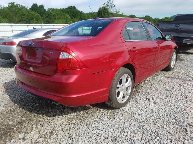 3FAHP0HA6CR311728 - 2012 FORD FUSION SE  photo 4