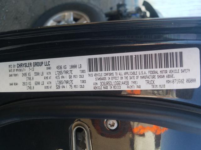 3C6UR5DL1DG614458 - 2013 RAM 2500 SLT  照片 10