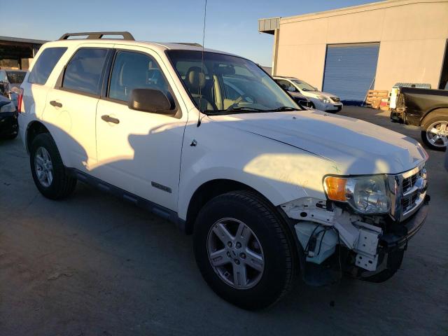 1FMCU49H98KC80000 - 2008 FORD ESCAPE HEV WHITE photo 4