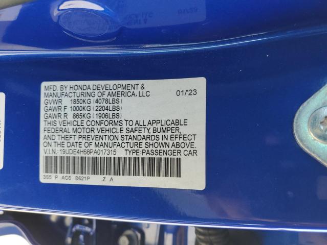19UDE4H68PA017315 - 2023 ACURA INTEGRA A-SPEC TECH BLUE photo 13