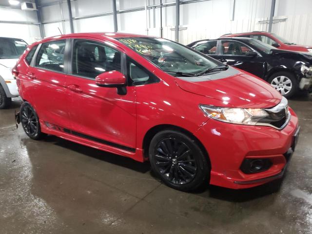 3HGGK5H62JM702111 - 2018 HONDA FIT SPORT RED photo 4