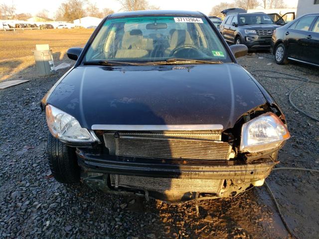 2HGES16503H522766 - 2003 HONDA CIVIC LX BLACK photo 5