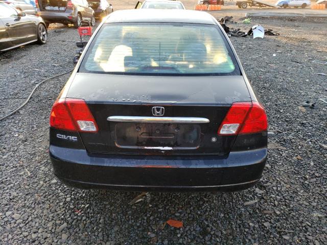 2HGES16503H522766 - 2003 HONDA CIVIC LX BLACK photo 6