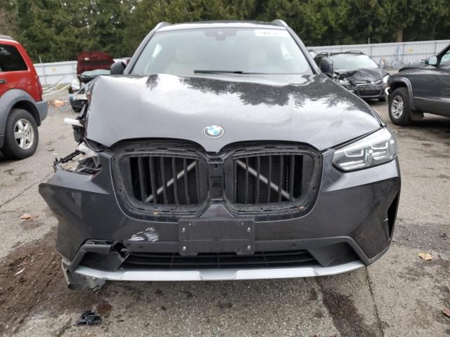 5UX53DP01N9M50350 - 2022 BMW X3 XDRIVE30I GRAY photo 5