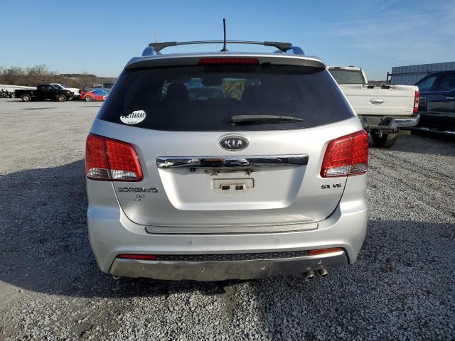 5XYKW4A29CG256926 - 2012 KIA SORENTO SX SILVER photo 6