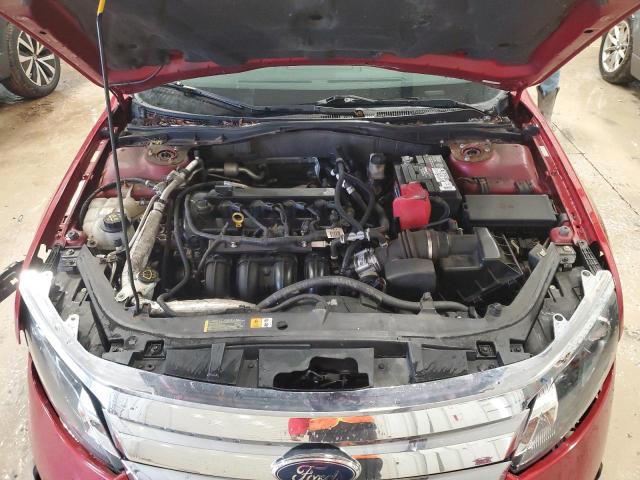 3FAHP0HA0AR215672 - 2010 FORD FUSION SE RED photo 11