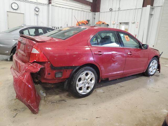 3FAHP0HA0AR215672 - 2010 FORD FUSION SE RED photo 3