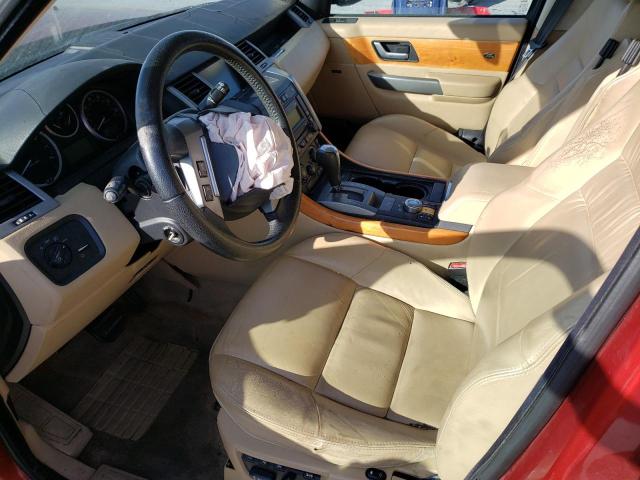 SALSK25438A121081 - 2008 LAND ROVER RANGE ROVE HSE MAROON photo 7