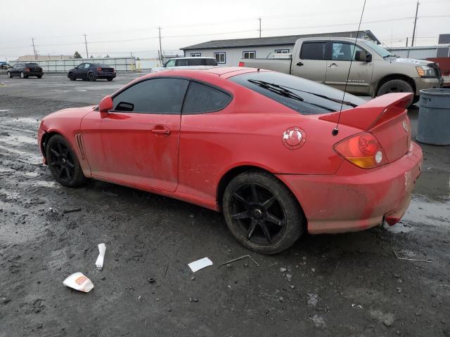 KMHHN65F14U133462 - 2004 HYUNDAI TIBURON GT RED photo 2