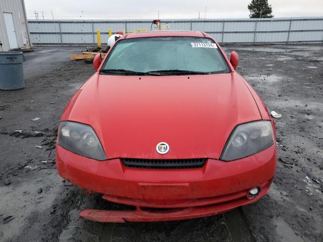 KMHHN65F14U133462 - 2004 HYUNDAI TIBURON GT RED photo 5