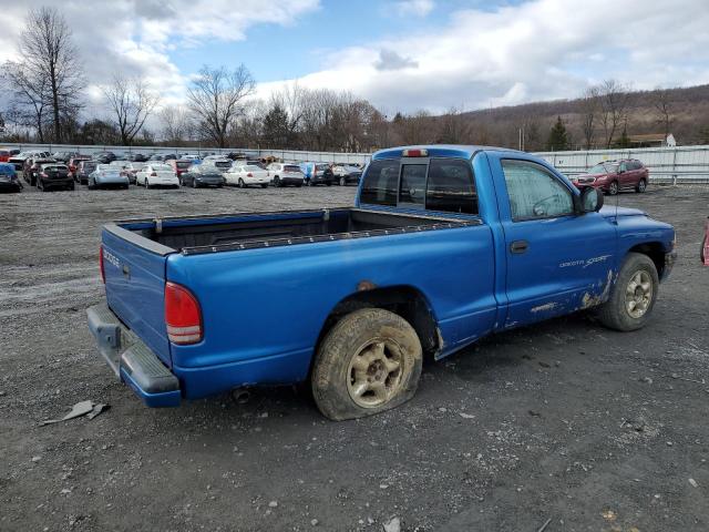 1B7FL26XXYS669216 - 2000 DODGE DAKOTA BLUE photo 3