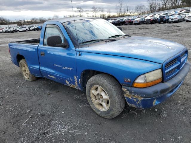 1B7FL26XXYS669216 - 2000 DODGE DAKOTA BLUE photo 4