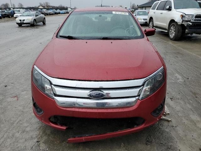 3FAHP0HA2AR196588 - 2010 FORD FUSION SE RED photo 5