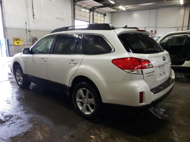 4S4BRCJC9D3250037 - 2013 SUBARU OUTBACK 2.5I LIMITED WHITE photo 2