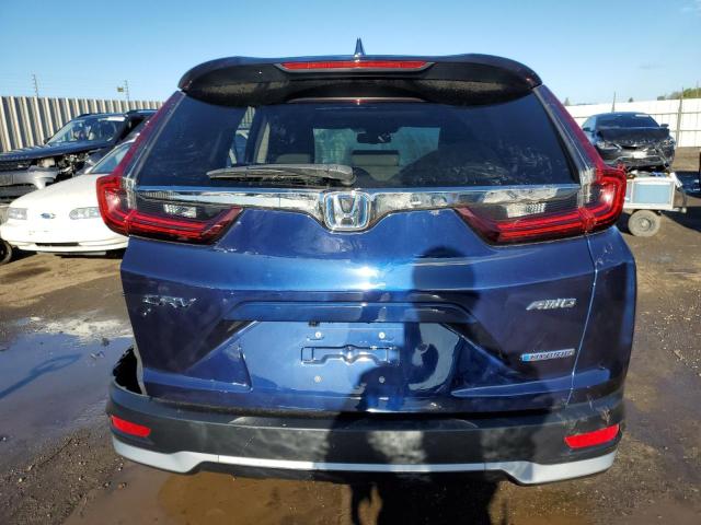 7FART6H89ME009576 - 2021 HONDA CR-V EXL BLUE photo 6