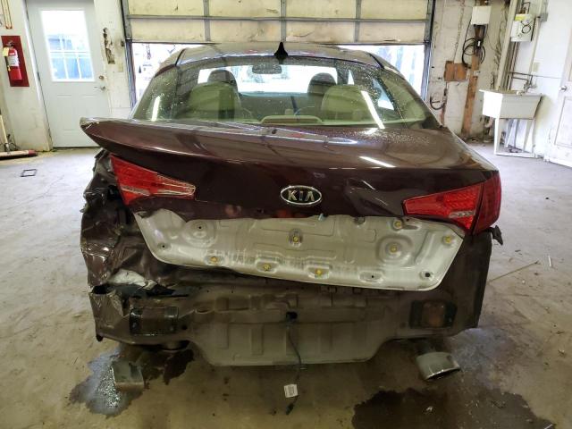 5XXGN4A78CG031504 - 2012 KIA OPTIMA EX MAROON photo 6