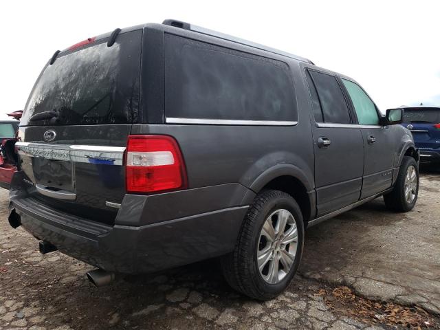 1FMJK1LT6FEF23086 - 2015 FORD EXPEDITION EL PLATINUM GRAY photo 3