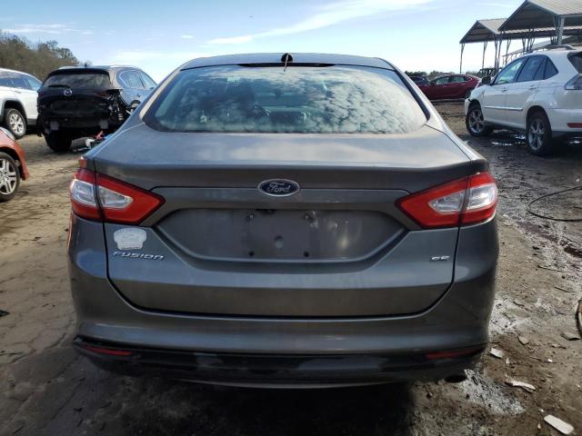 3FA6P0H71DR375110 - 2013 FORD FUSION SE GRAY photo 6