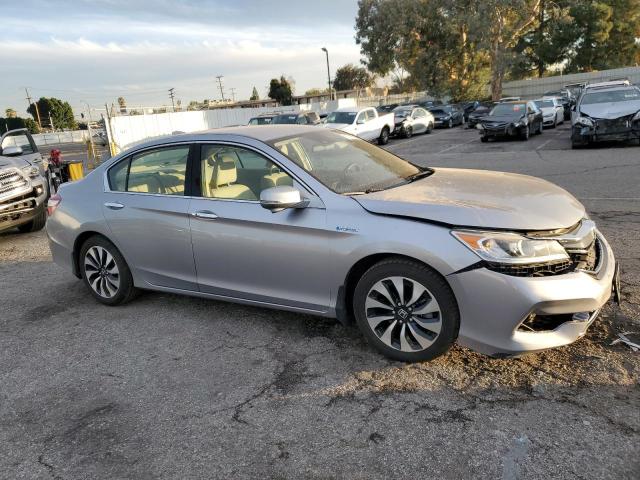 JHMCR6F31HC021634 - 2017 HONDA ACCORD HYB SILVER photo 4