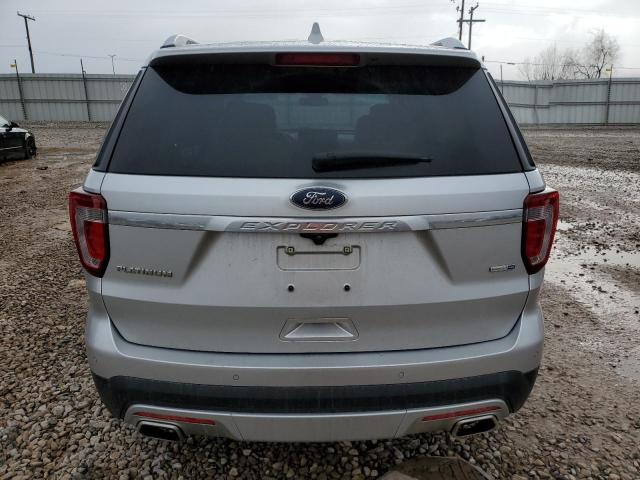 1FM5K8HT1GGD27923 - 2016 FORD EXPLORER PLATINUM SILVER photo 6