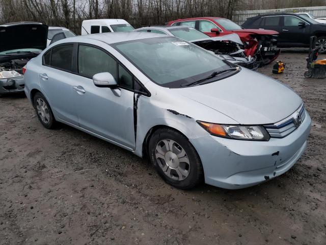 JHMFB4F24CS006380 - 2012 HONDA CIVIC HYBRID BLUE photo 4