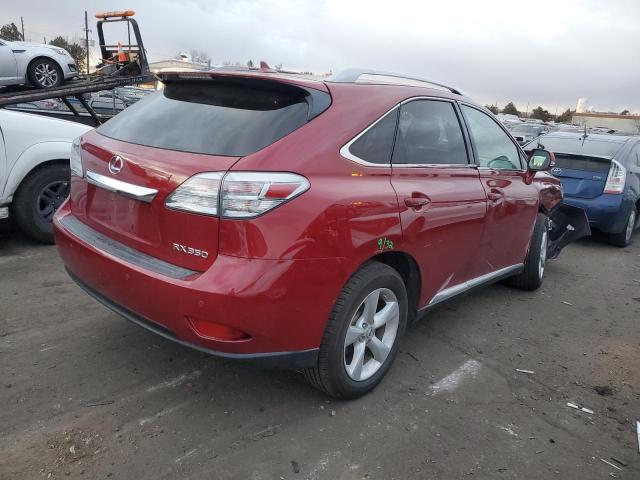 2T2BK1BA6CC131938 - 2012 LEXUS RX 350 RED photo 3