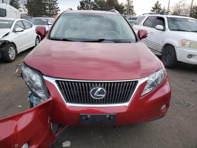 2T2BK1BA6CC131938 - 2012 LEXUS RX 350 RED photo 5