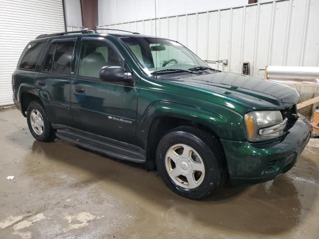 1GNDT13S522345633 - 2002 CHEVROLET TRAILBLAZE GREEN photo 4