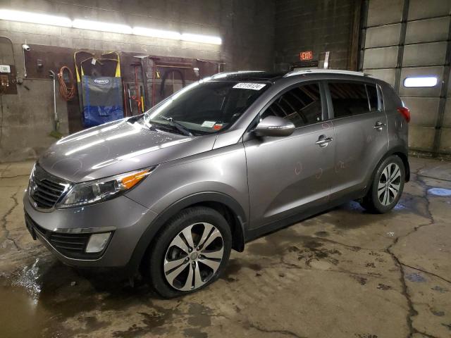 KNDPC3A29B7104844 - 2011 KIA SPORTAGE EX GRAY photo 1