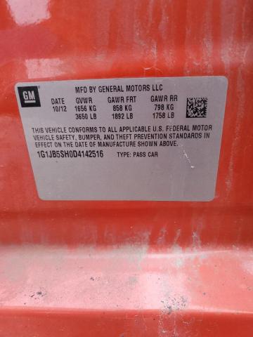 1G1JB5SH0D4142516 - 2013 CHEVROLET SONIC LS Narıncı foto 12