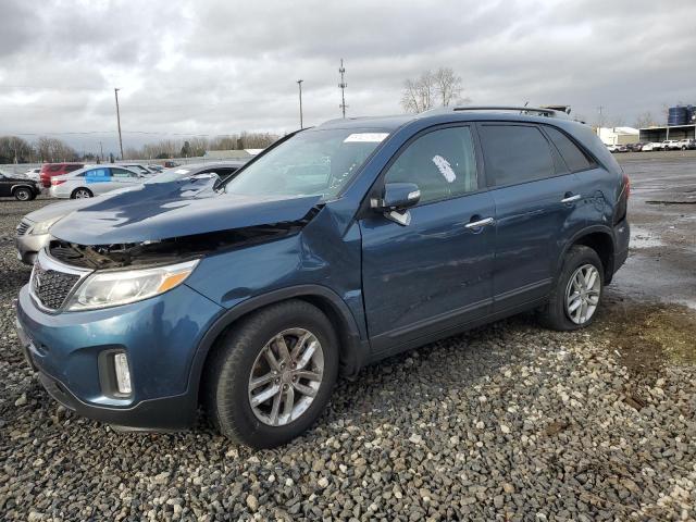 5XYKT3A66FG603932 - 2015 KIA SORENTO LX BLUE photo 1