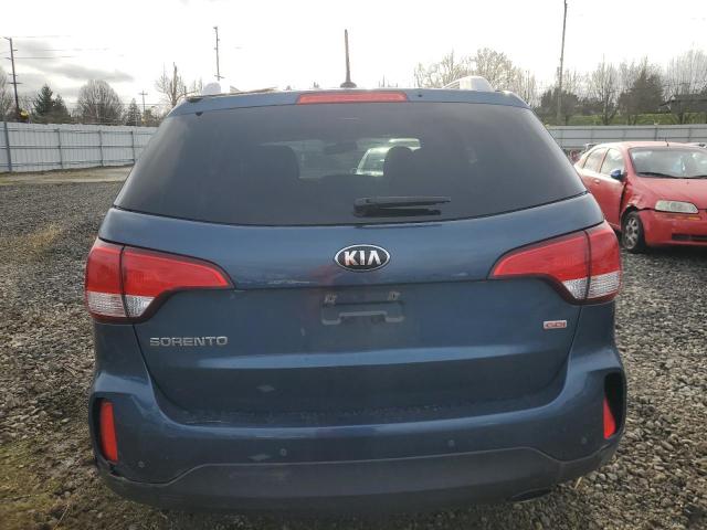 5XYKT3A66FG603932 - 2015 KIA SORENTO LX BLUE photo 6