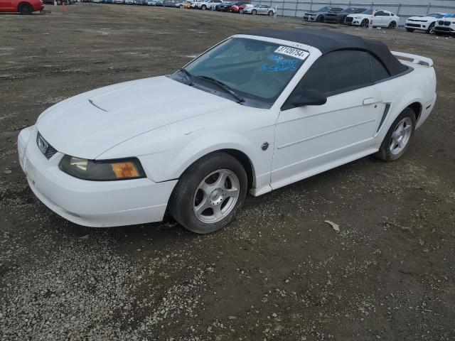 1FAFP44604F201563 - 2004 FORD MUSTANG WHITE photo 1