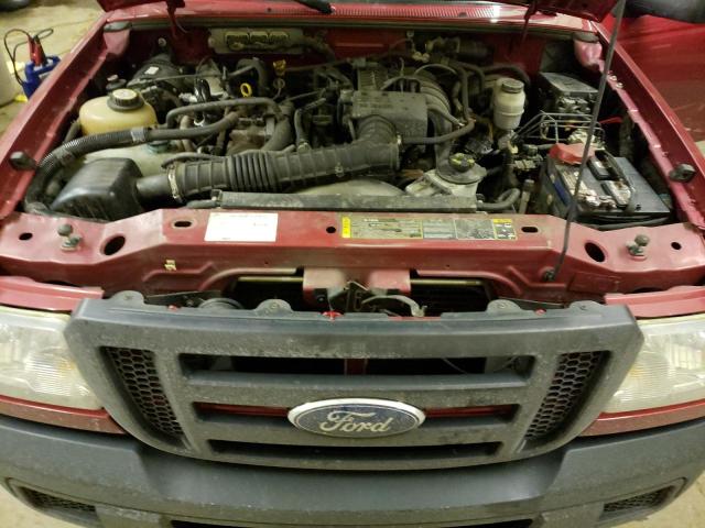 1FTYR10D67PA20580 - 2007 FORD RANGER RED photo 11