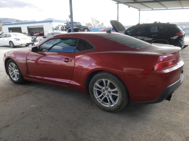 2G1FE1E36E9152908 - 2014 CHEVROLET CAMARO LS RED photo 2