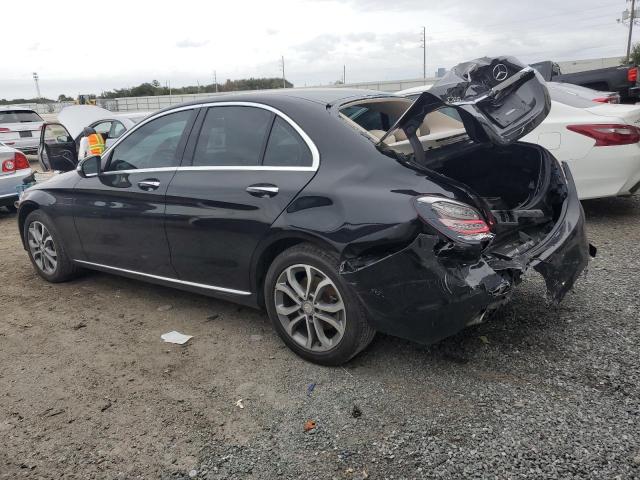 55SWF4KB5FU022776 - 2015 MERCEDES-BENZ C 300 4MATIC BLACK photo 2