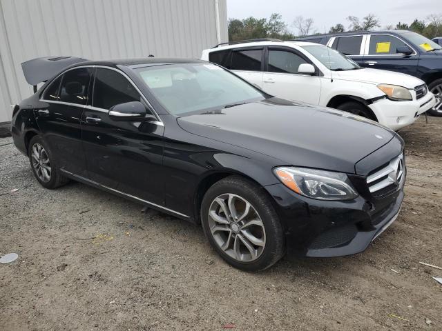 55SWF4KB5FU022776 - 2015 MERCEDES-BENZ C 300 4MATIC BLACK photo 4