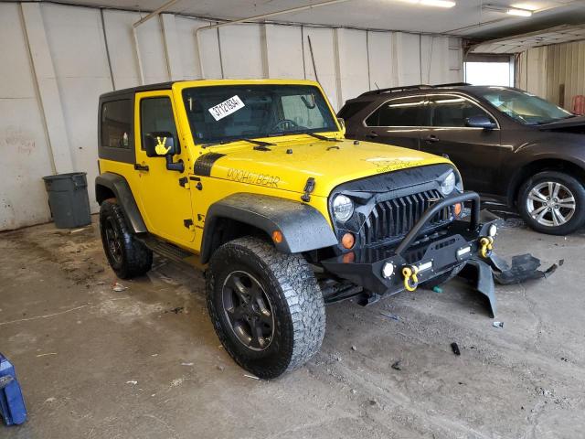 1J4FA24158L538896 - 2008 JEEP WRANGLER X YELLOW photo 4