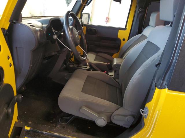 1J4FA24158L538896 - 2008 JEEP WRANGLER X YELLOW photo 7