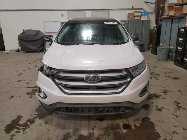 2FMPK4J84JBB46160 - 2018 FORD EDGE SEL WHITE photo 5