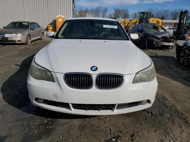 WBANE53527CW61854 - 2007 BMW 525 I WHITE photo 5